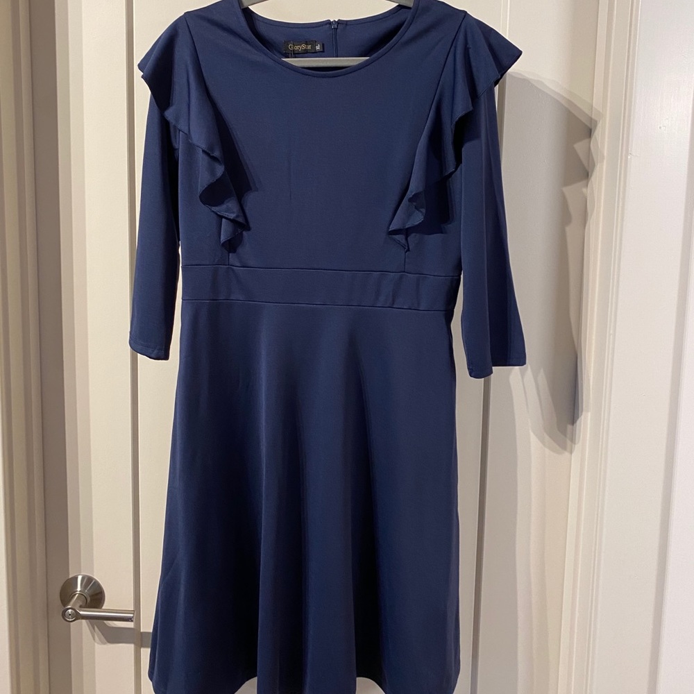 GloryStar navy blue dress with pockets